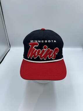 Minnesota Twins ’47 Cooperstown Collection Rope Snapback Hat Black Red MLB